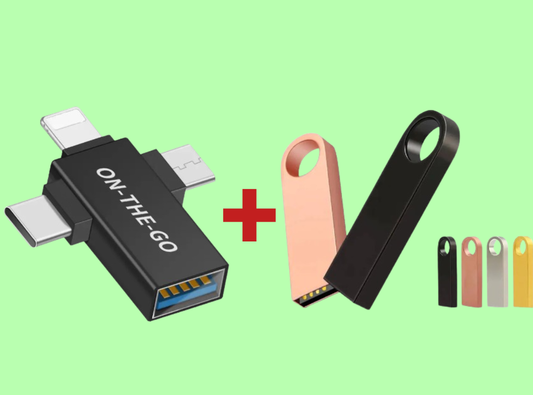 4-in-1 Adapter + 256gb Flash Drive